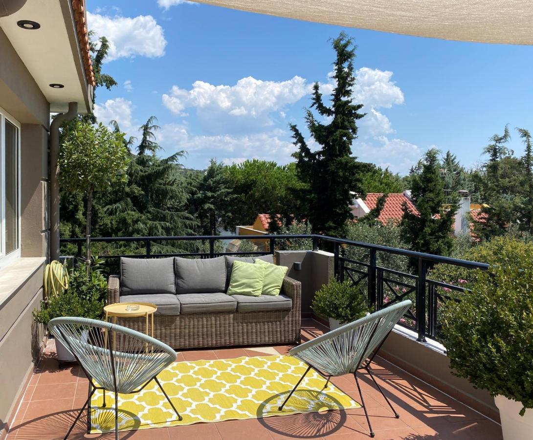 Nireon Apartment Nea Iraklitsa Bagian luar foto